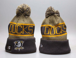 Anaheim Ducks NHL Knit Beanie Hats YP 1