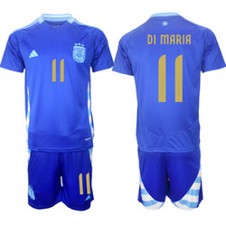 Argentina 2024-25 #11 DI MARIA Away Soccer Jersey