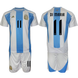 Argentina 2024-25 #11 DI MARIA Home Soccer Jersey