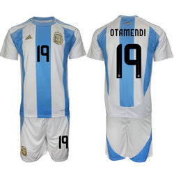 Argentina 2024-25 #19 OTAMENDI Home Soccer Jersey