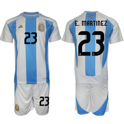 Argentina 2024-25 #23 E.MARTINEZ Home Soccer Jersey