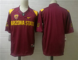 Arizona State Sun Devis (ASU) Blank Red Authentic Stitched NCAA College Jersey