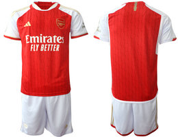 Arsenal 2023-24 Blank Home Soccer Club Jersey