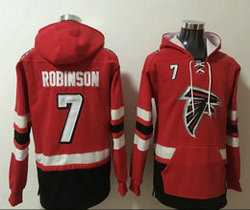 Atlanta Falcons #7 Bijan Robinson Red Stitched Hoodies
