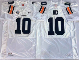 Auburn Tigers #10 Bo NIX White Vapor Untouchable College Football Jersey