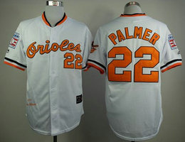 Baltimore Orioles #22 Jim Palmer 1970 Hall Of Fame White Throwback Authentic Stitched MLB Jersey