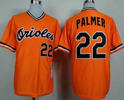 Baltimore Orioles #22 Jim Palmer Orange 1982 Throwback Authentic Stitched MLB Jersey