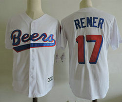 Beers #17 Doug Remer White Stitched Basketball Jersey