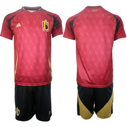 Belgium 2024-25 Blank home Soccer Jersey