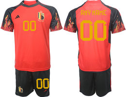 Belgium Cusom any name Home 2022 World Cup National Soccer Jersey