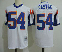 Blue Mountain State #54 Thad Castle White College Football Jersey