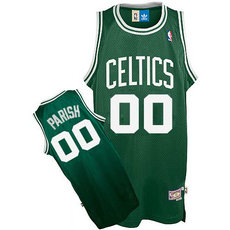 Boston Celtics #00 Robert Parish Green Throwbalck Authentic Stitched NBA jersey