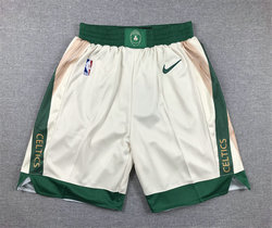 Boston Celtics 2024 Cream Shorts