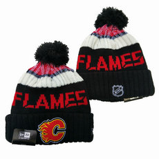 Calgary Flames NHL Knit Beanie Hats YD 1