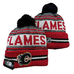 Calgary Flames NHL Knit Beanie Hats YD 3