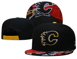Calgary Flames NHL Snapbacks Hats LH 001