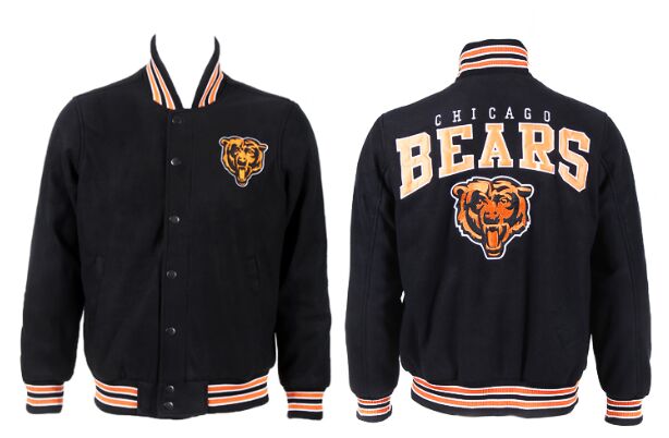 Chicago Bears Football Stitched NFL Wool Jacket