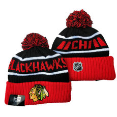 Chicago Blackhawks NHL Knit Beanie Hats YD 1