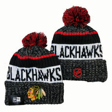 Chicago Blackhawks NHL Knit Beanie Hats YD 4