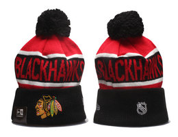 Chicago Blackhawks NHL Knit Beanie Hats YP 1.2