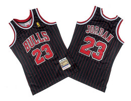 Chicago Bulls #23 Michael Jordan Black 1996-97 Hardwood Classic Authentic Stitched NBA Jersey