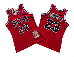 Chicago Bulls #23 Michael Jordan red 1997-98 Hardwood Classic Authentic Stitched NBA Jersey