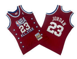 Chicago Bulls #23 Michael Jordan red 98 All star Hardwood Classic Authentic Stitched NBA Jersey