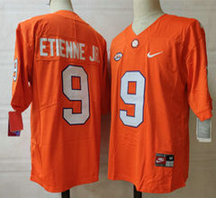 Clemson Tigers #9 Travis Etienne Jr Orange Vapor Untouchable Authentic Stitched NCAA Jersey