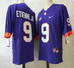 Clemson Tigers #9 Travis Etienne Jr Purple Vapor Untouchable Authentic Stitched NCAA Jersey