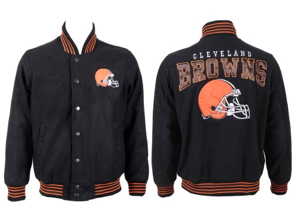 Cleveland Browns Football Stitched NFL Wool Jacket