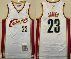 Cleveland Cavaliers #23 Lebron James White 2003-04 Hardwood Classic Stitched NBA Jersey
