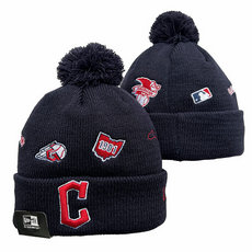 Cleveland Indians MLB Knit Beanie Hats YD 3