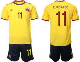 Colombia #11 CUADRADO Home 2022 World Cup National Soccer Jersey