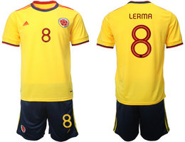 Colombia #8 LERMA Home 2022 World Cup National Soccer Jersey