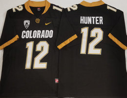 Colorado Buffaloes #12 Travis Hunter Black Vapor Untouchable Authentic Stitched NCAA Jersey