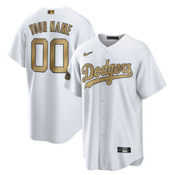 Custom Nike Los Angeles Dodgers White 2022 All Star Authentic Stitched MLB Jersey