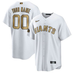 Custom Nike San Francisco Giants White 2022 All Star Authentic Stitched MLB Jersey