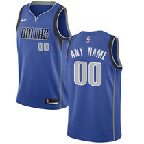 Customized Nike Dallas Mavericks Blue Authentic Stitched NBA jersey