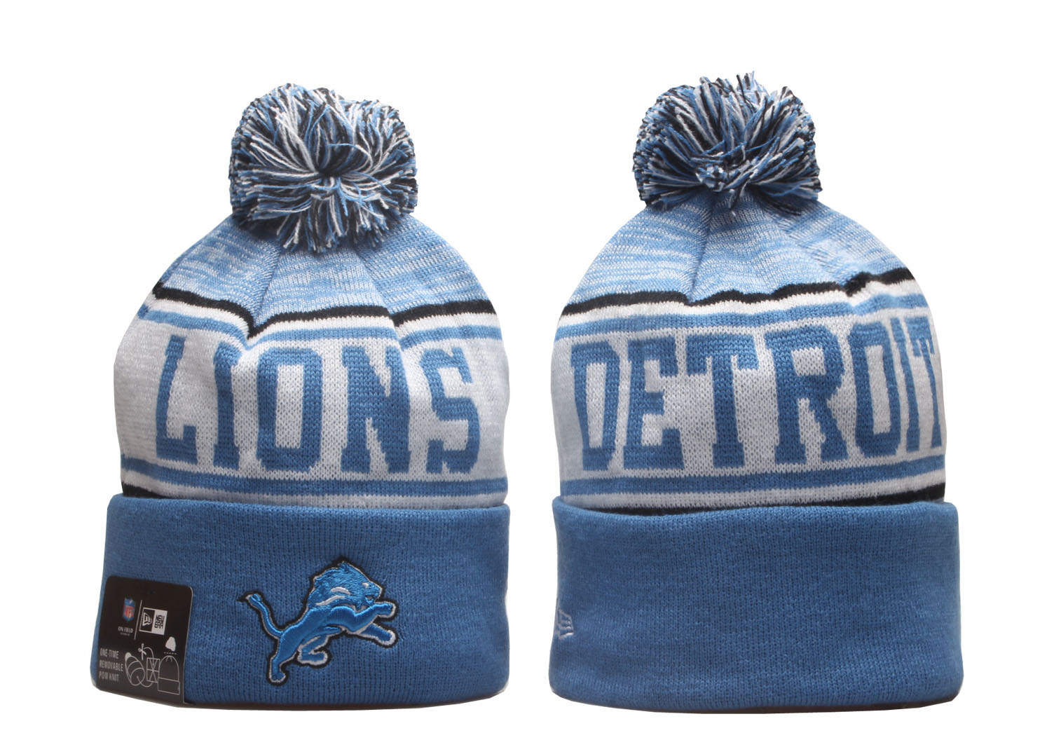 Detroit Lions NFL Knit Beanie Hats YP 1