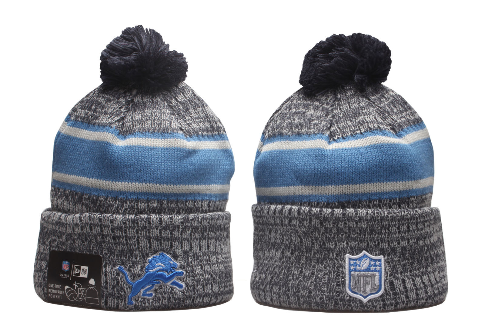 Detroit Lions NFL Knit Beanie Hats YP 3