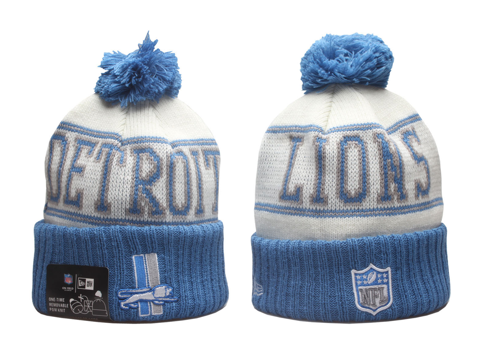 Detroit Lions NFL Knit Beanie Hats YP 4