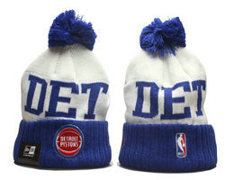 Detroit Pistons NBA Knit Beanie Hats YP 1