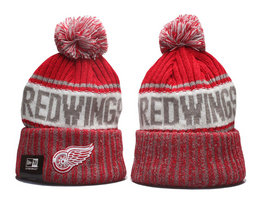Detroit Red Wings NHL Knit Beanie Hats YP 1.2