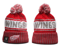 Detroit Red Wings NHL Knit Beanie Hats YP