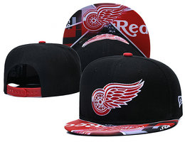 Detroit Red Wings NHL Snapbacks Hats LH 001