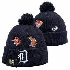 DetroitTigers MLB Knit Beanie Hats YD 1