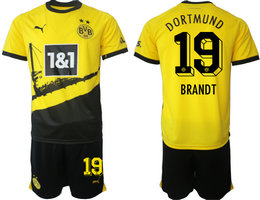 Dortmund 2023-24 #19 BRANDT Home Soccer Club Jersey