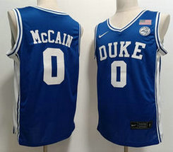 Duke Blue Devils #0 Jared McCain Light Blue Basketball Jersey