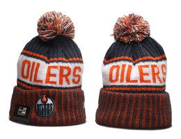Edmonton Oilers NHL Knit Beanie Hats YP