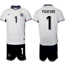 England 2024-25 #1 PICKFORD home Soccer Jersey